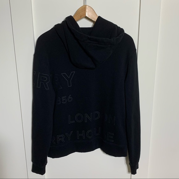 Authentic Burberry Horseferry Print Hoodie Sweatshirt, Black - Picture 3 of 4